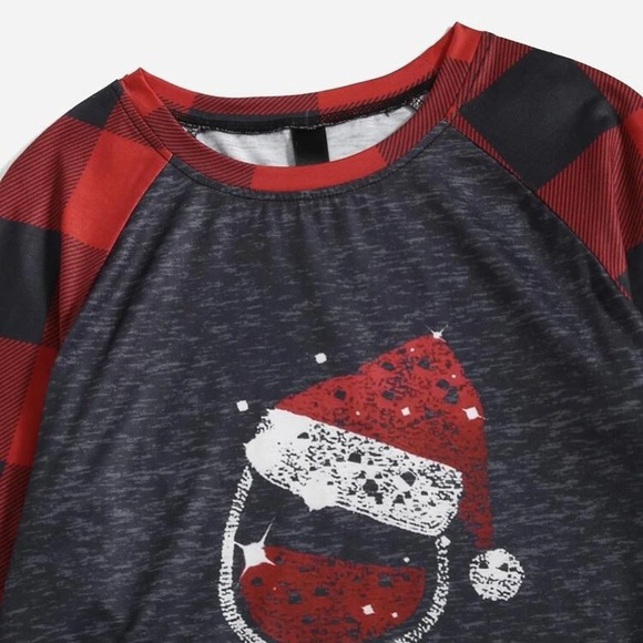 Long Sleeve Buffalo Plaid Christmas Top - Picture 4 of 7